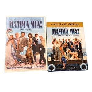 Mamma Mia! and Mamma Mia Here We Go Again Movies Sing Along Editions Combo Pack